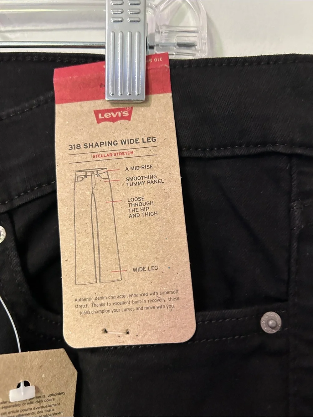 Levi's Black Wide-Leg Women's Jeans - Picture 4 of 6